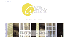 Desktop Screenshot of annahartman.com