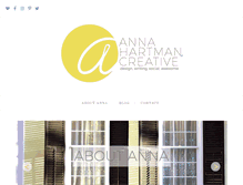 Tablet Screenshot of annahartman.com